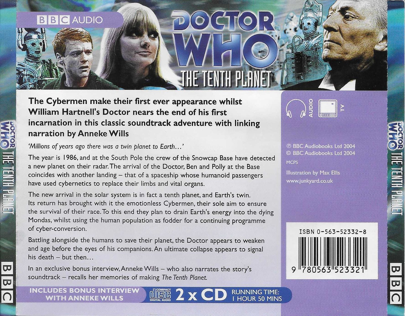 Picture of ISBN 0-563-52332-8 Doctor Who - The tenth planet by artist Kit Peddler / Gerry Davis from the BBC records and Tapes library